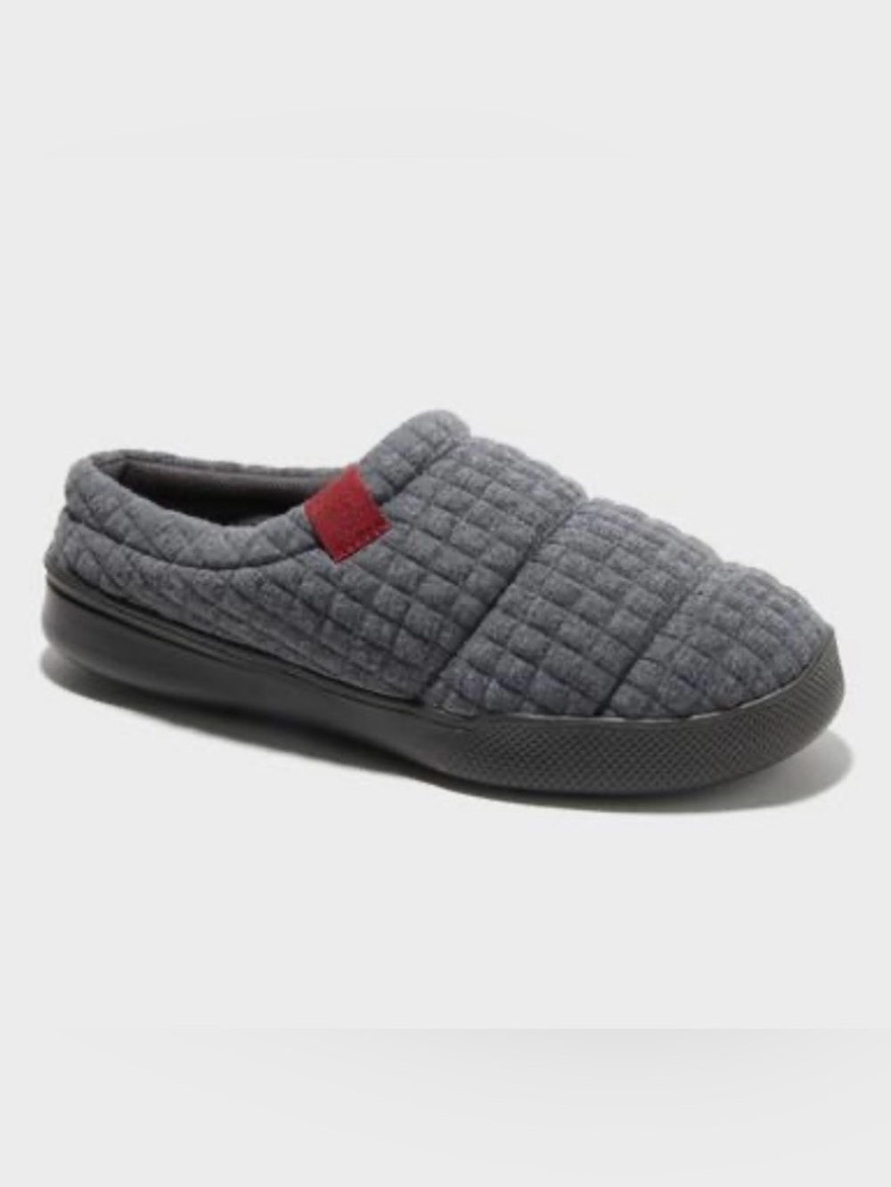 Dluxe by Dearfoams Men's Julien Clog Slippers - Gray Cushioned Insole L (11/12)